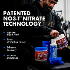 Evogen EVP Xtreme NO being mixed in water demonstrates quick hydration.