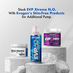 Evogen EVP Xtreme NO Juicy Grape flavor close-up tasting profile.