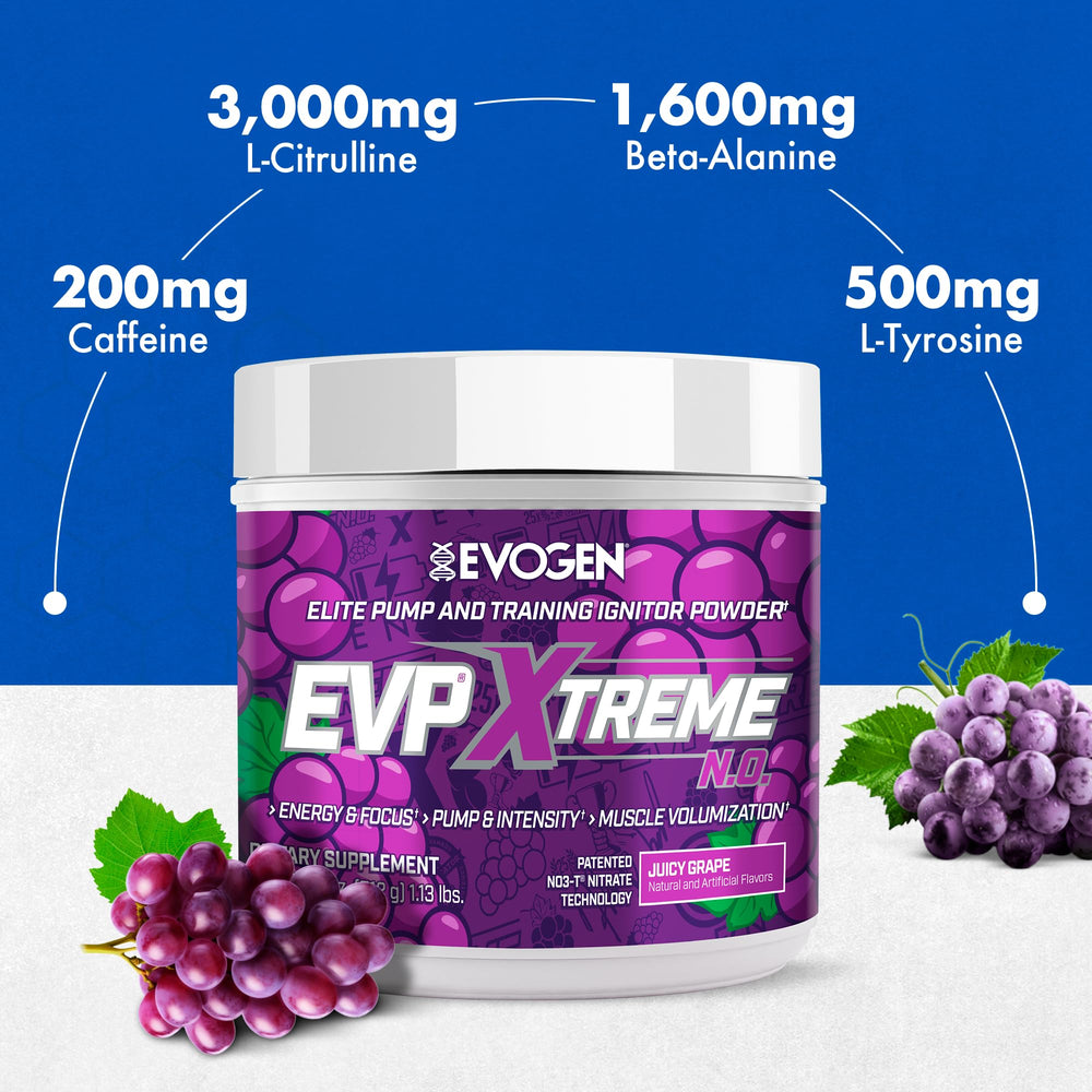 Evogen EVP Xtreme NO Lion's Mane for cognitive focus visual.