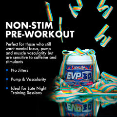 Evogen EVP3D ingredients label highlighting NO3-T and citrulline.