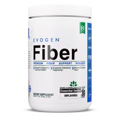 Evogen Fiber unflavored powder tub for easy daily digestion support