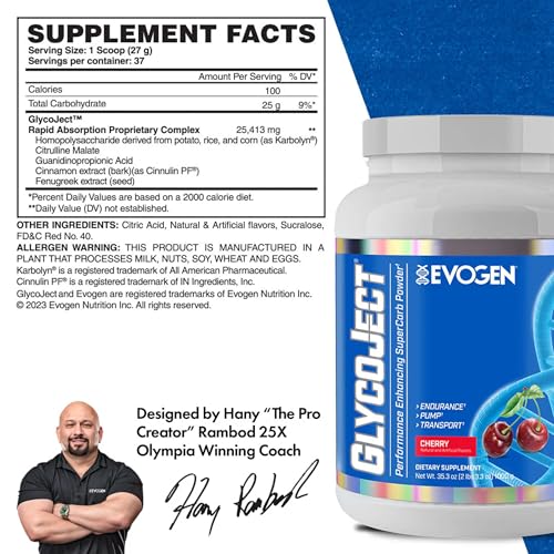 Evogen GlycoJect mixed glass hero shows ready to drink performance during sessions