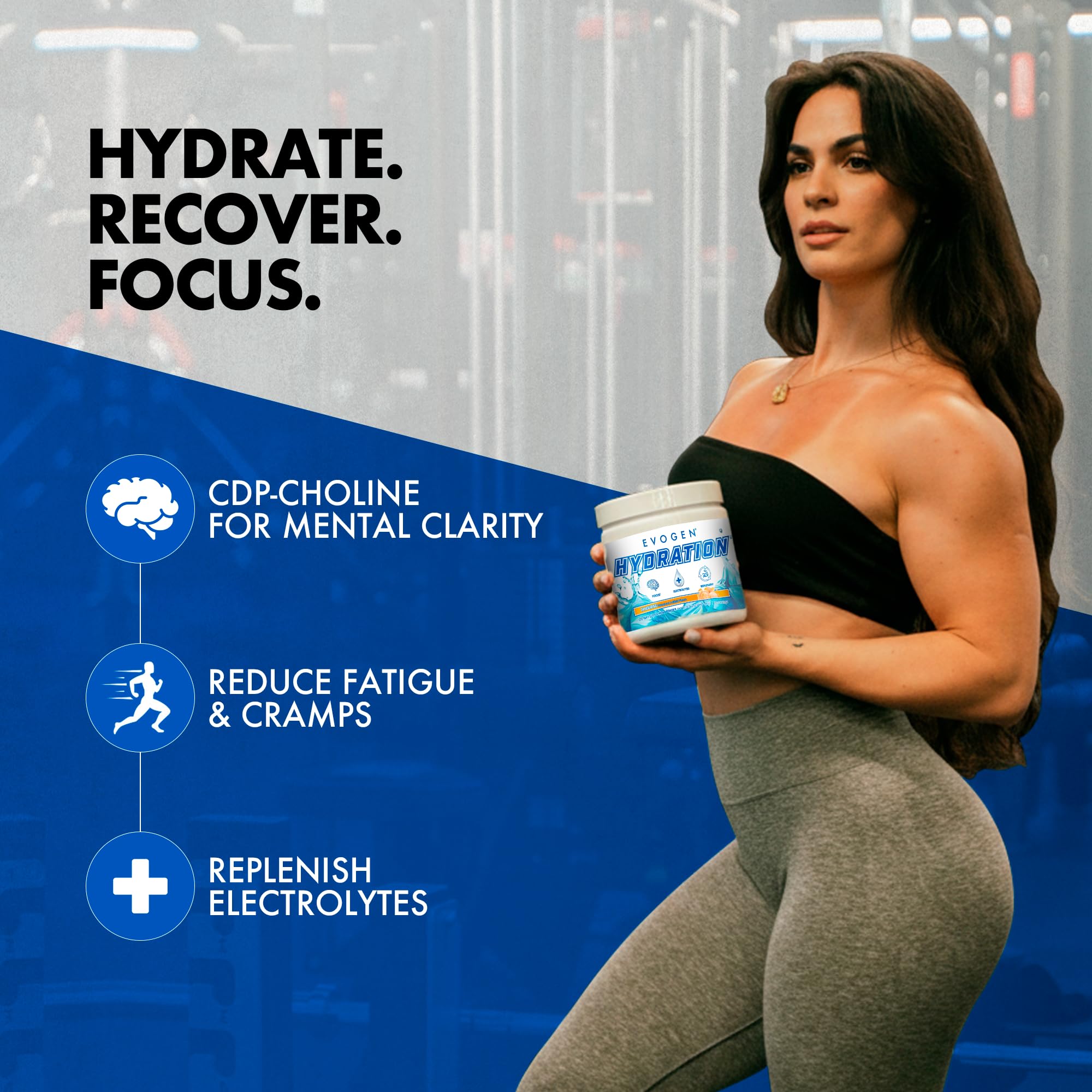 Evogen Hydration sugar-free label signaling keto-friendly hydration option