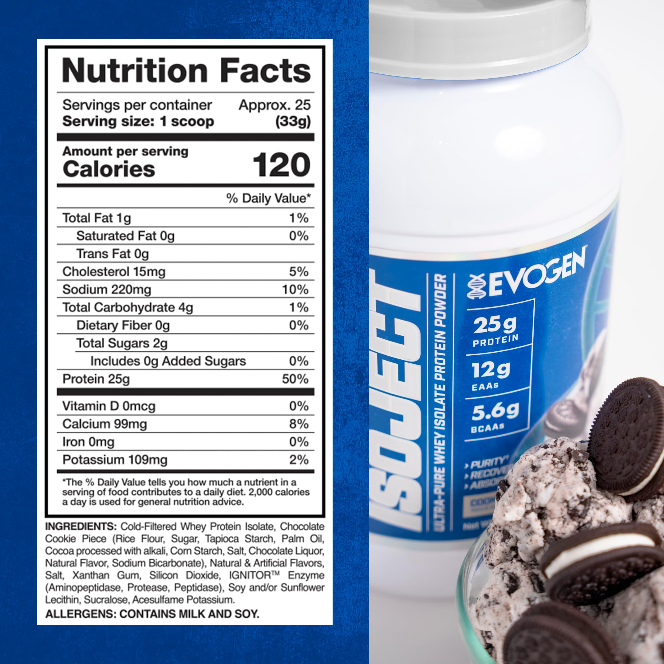 Evogen Isoject BCAAs and EAAs graphic emphasizing essential amino acids.