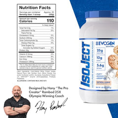 Evogen Isoject BCAAs and EAAs icons illustrate comprehensive recovery support.