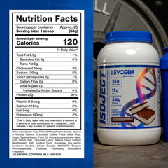 Evogen Isoject powder offers clean nutrition ideal for shakes, smoothies, and recipes.