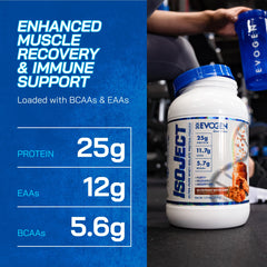 Evogen Isoject servings-tub showcases 25 servings for ongoing use