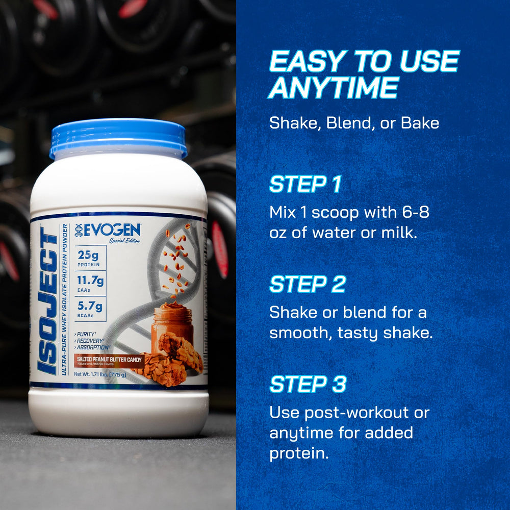 Evogen Isoject shake-glass ready-to-mix protein shake
