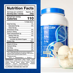 Isoject label detailing ingredients and nutrition for informed choices.