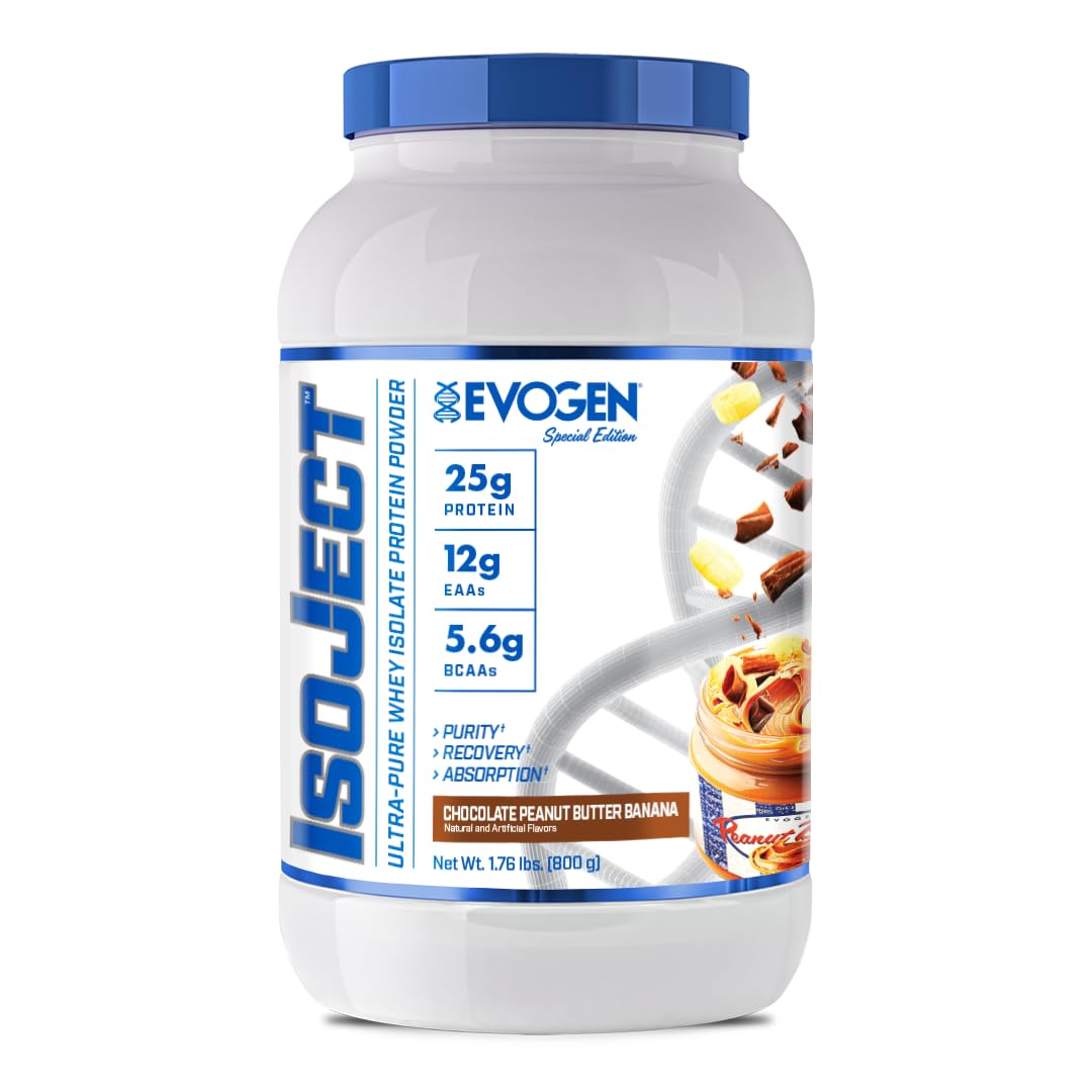 Evogen Isoject whey isolate powder pour for smooth post-workout shakes