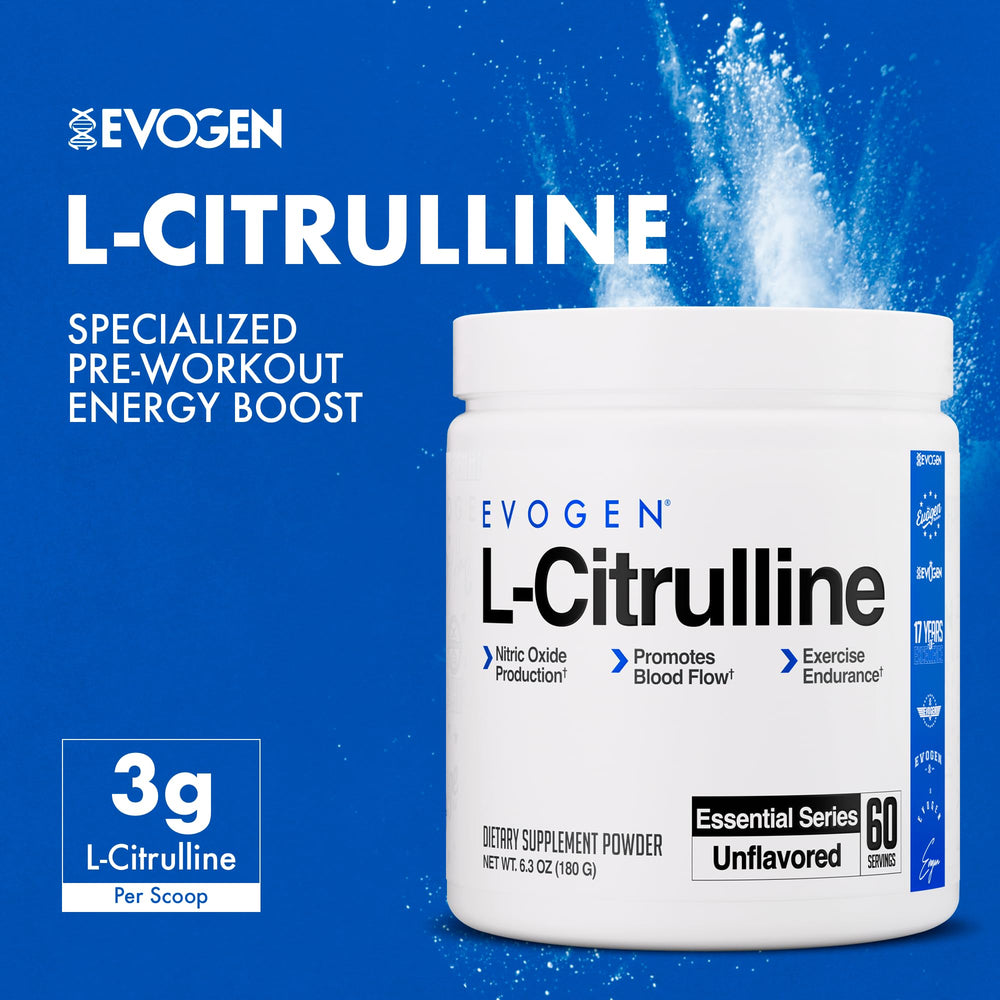 Evogen L-Citrulline powder dissolving in water for endurance sessions