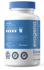 Evogena Dermatin lifestyle scene with bottle in daily skincare routine.