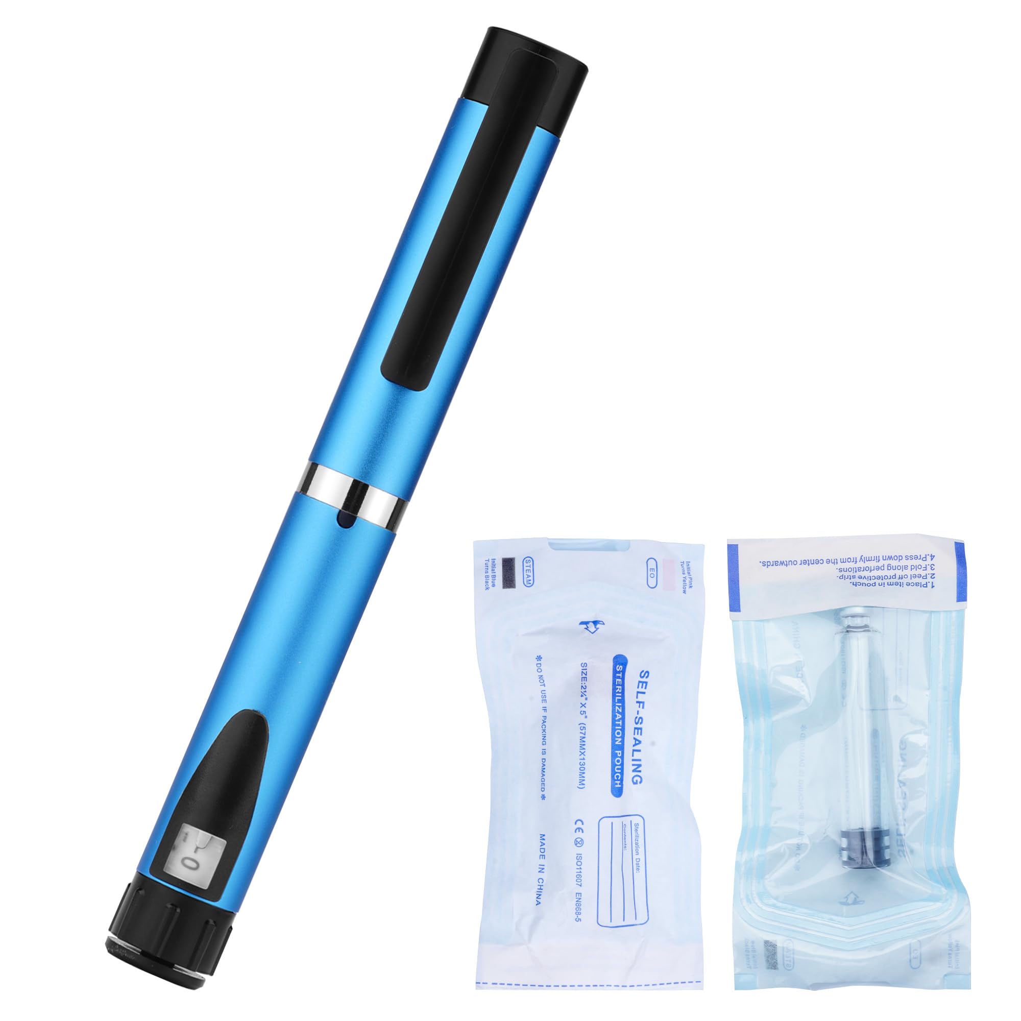 EvoLabTech 60-unit pen injector front view showing precise dosing control