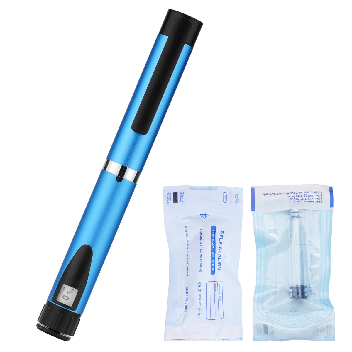 EvoLabTech 60-unit pen injector front view showing precise dosing control