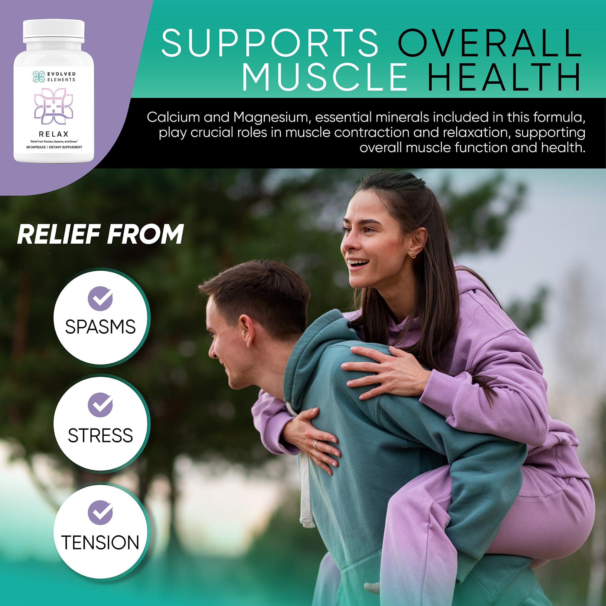 Evolved Elements allergen-free formula label highlights natural ingredients