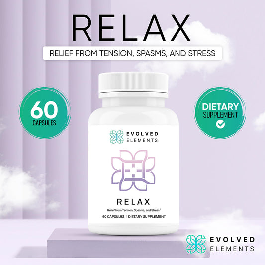Evolved Elements magnesium cramp bark capsules close-up for cramp relief