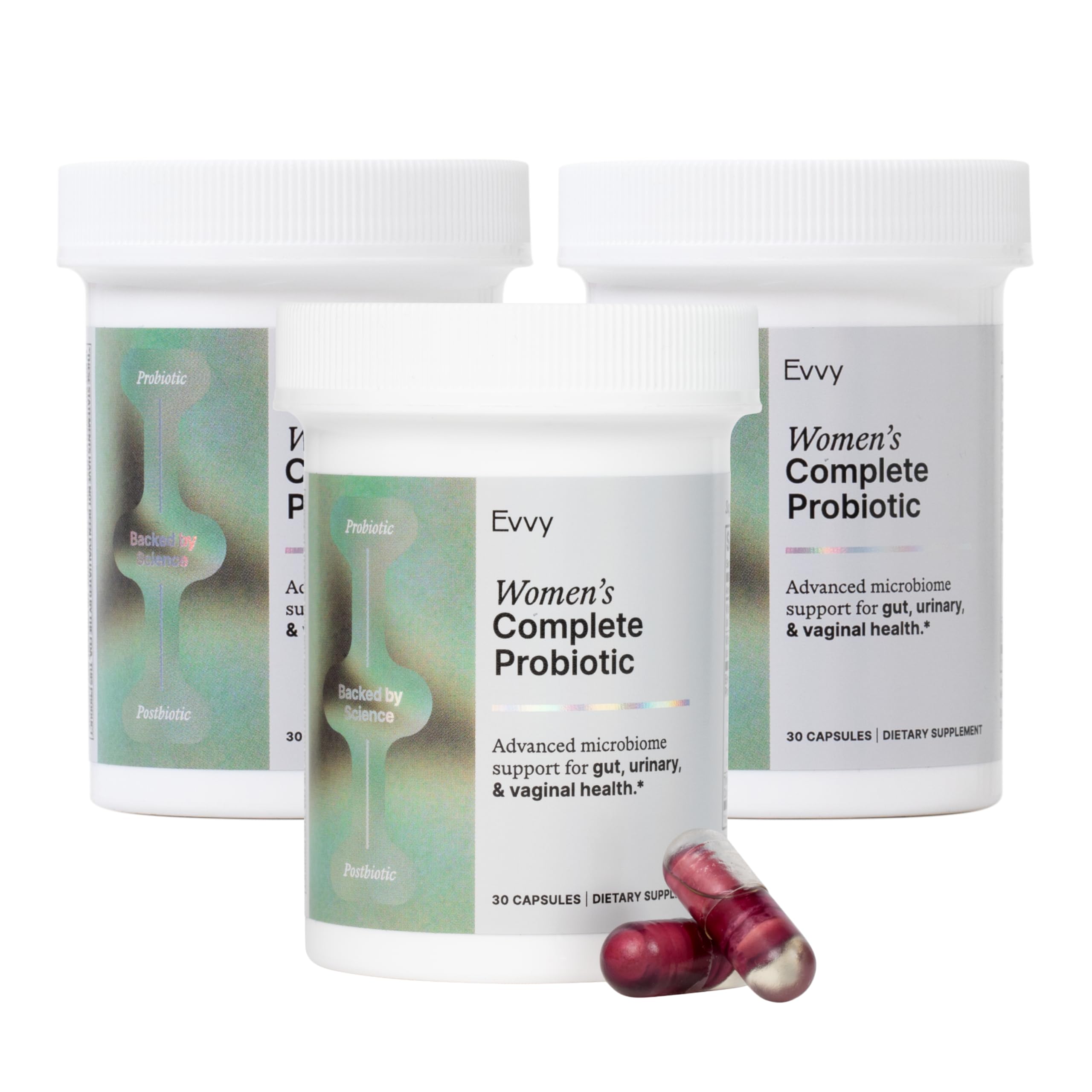 Evvy Women's Complete Probiotic bottle shot for daily gut and feminine health support