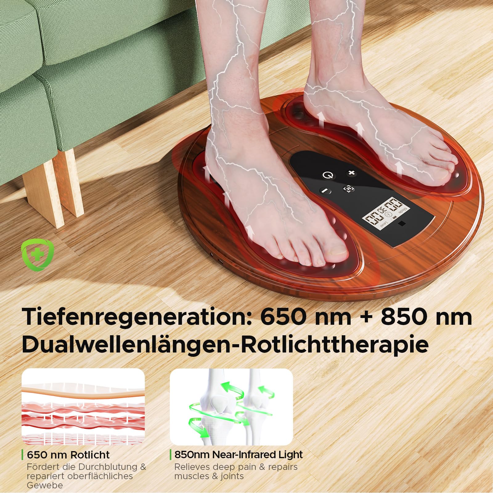 Exbushwren ergonomic soles fit diverse feet for targeted relaxation.