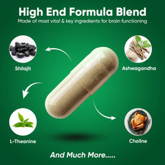 Executive Focus capsules pouring from the bottle for daily brain support
