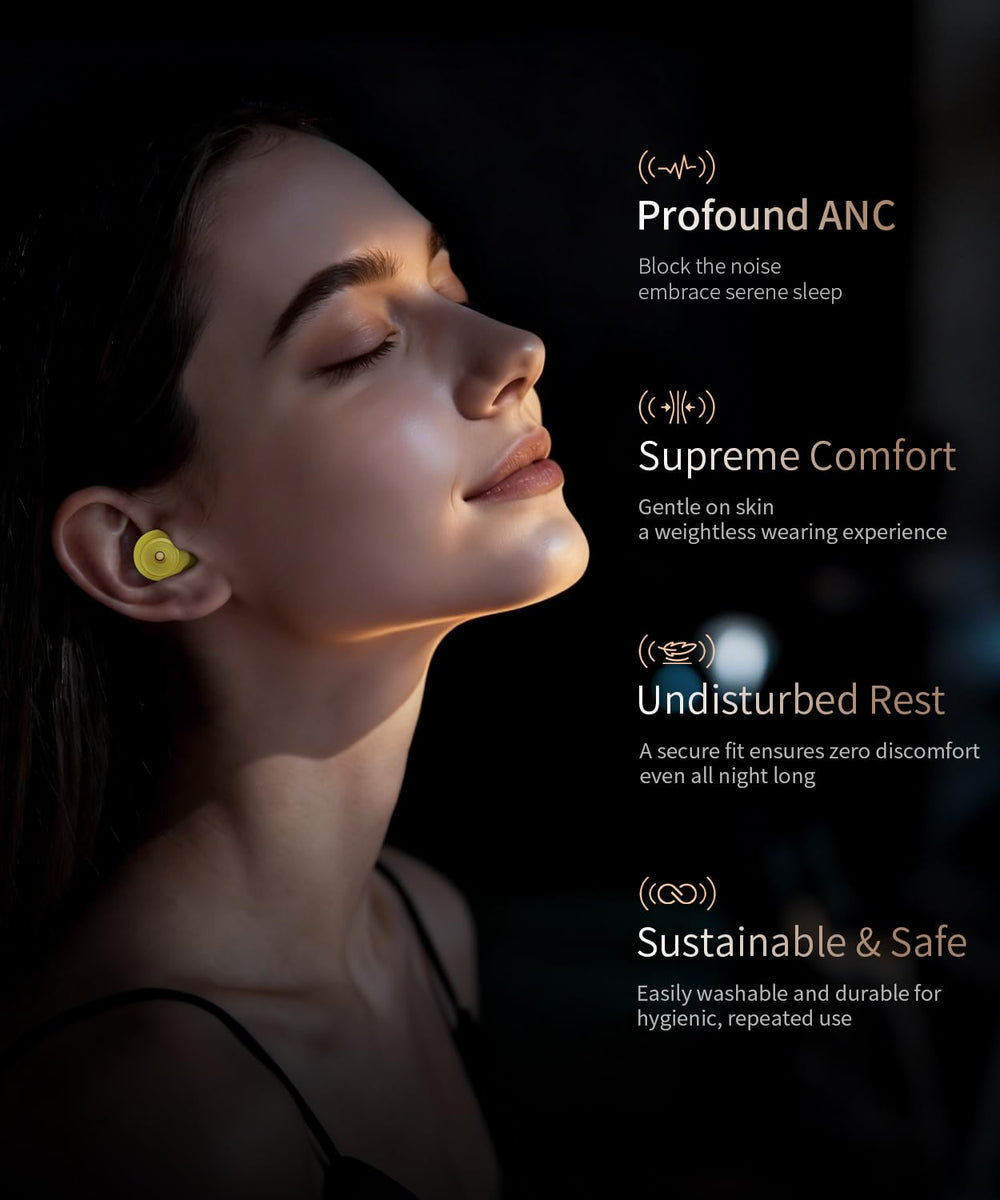 EXOVOW ear plugs featuring noise filtering while preserving audio clarity