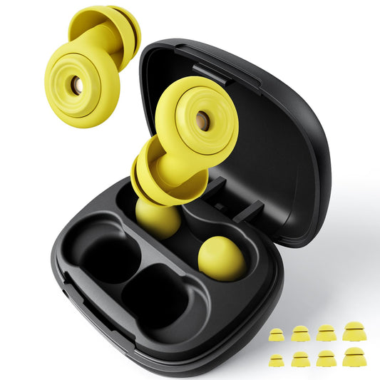 EXOVOW ear plugs for sleeping with 45dB noise reduction for peaceful rest