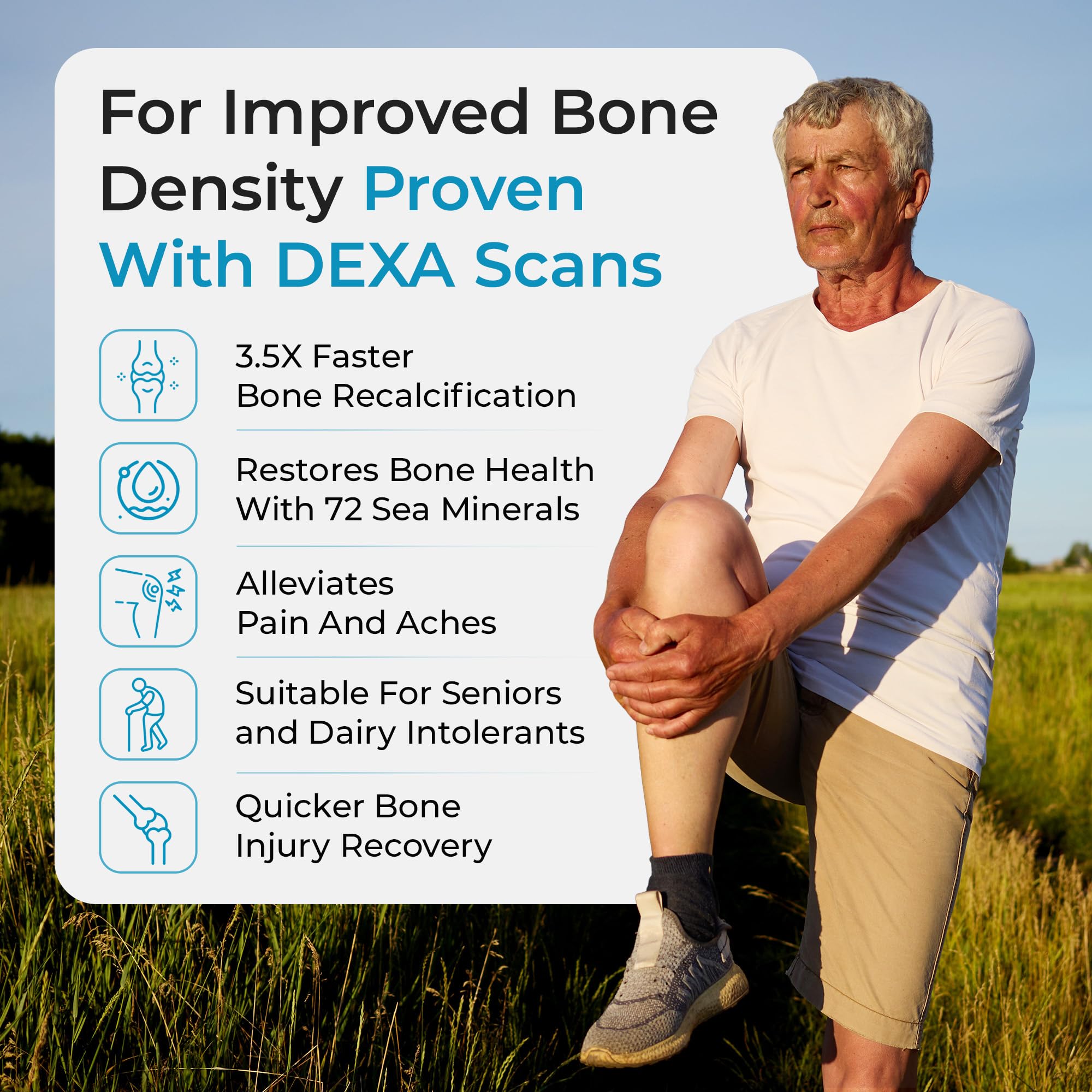 Icelandic marine algae calcium blend providing mineral-rich daily support