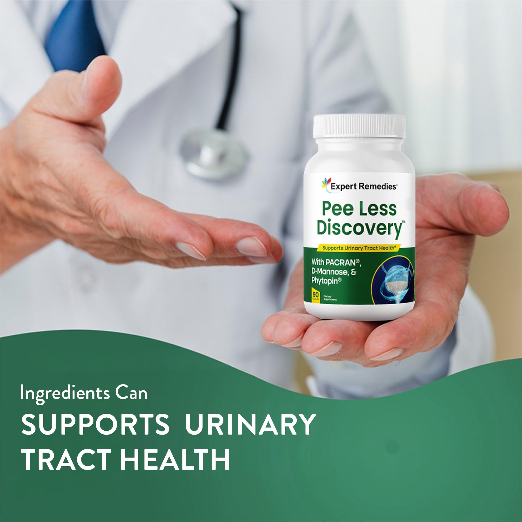 Expert Remedies Pee Less Discovery capsules ready for daily use supporting urinary comfort