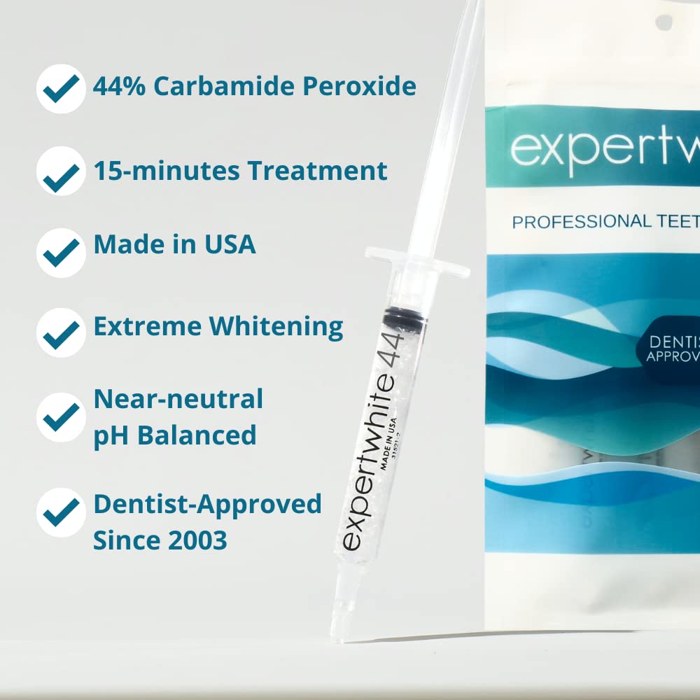 Expertwhite formula works with Invisalign-style trays at home.