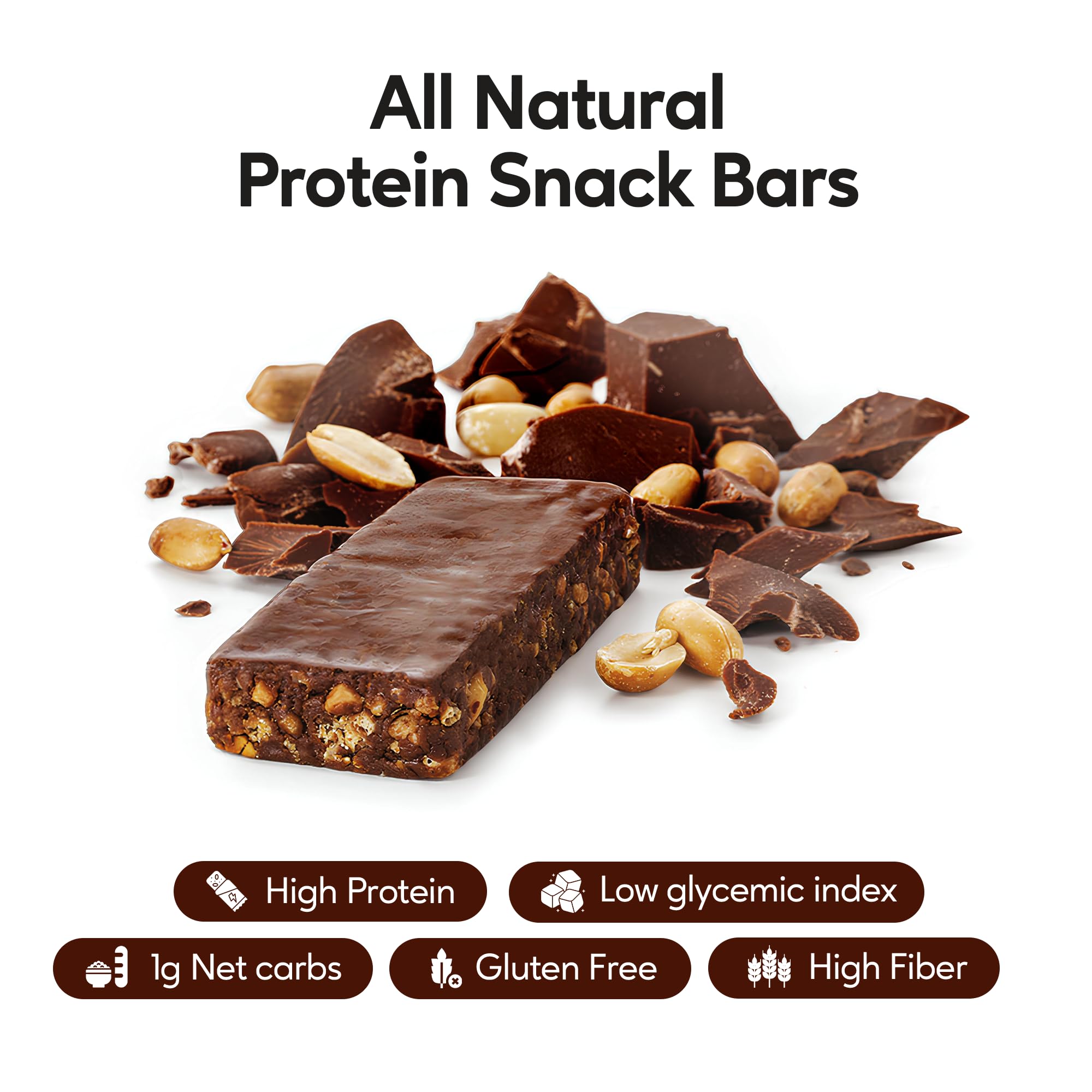Extend Bar high protein bars gluten-free packaging emphasizes balanced nutrition.