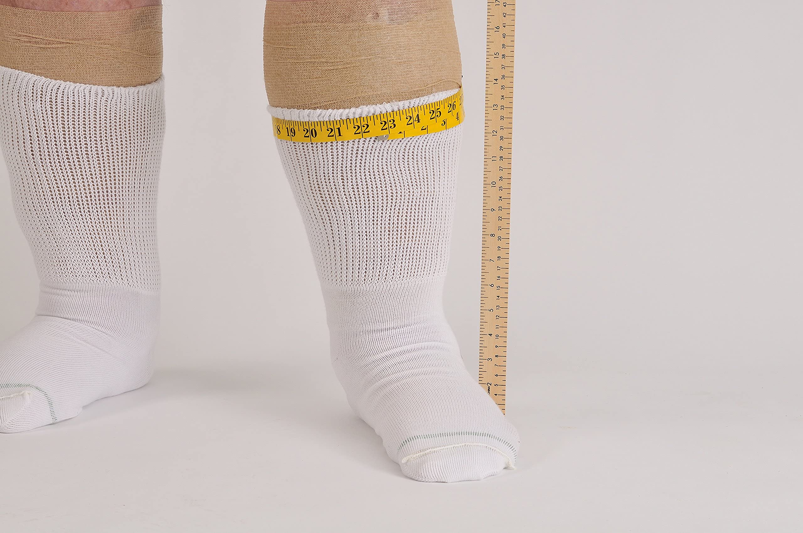 Made-in-USA label visible on the sock cuff.