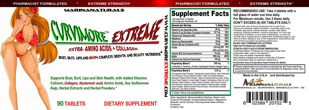 EXTREMELY NATURALS CURVIMORE EXTREME daily-use routine – ideal for a natural enhancement plan.