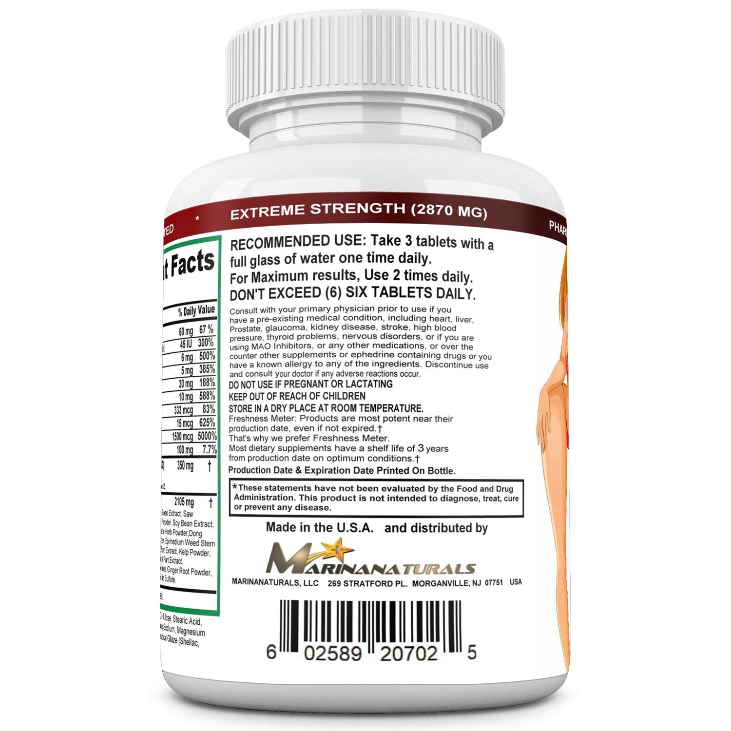 EXTREMELY NATURALS CURVIMORE EXTREME tablets close-up – potent formula in easy-to-swallow pills.