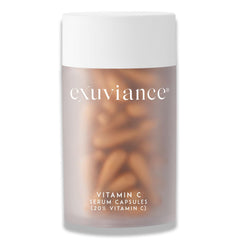 EXUVIANCE Vitamin C serum capsules 60ct pack shot improves radiance and uneven tone.
