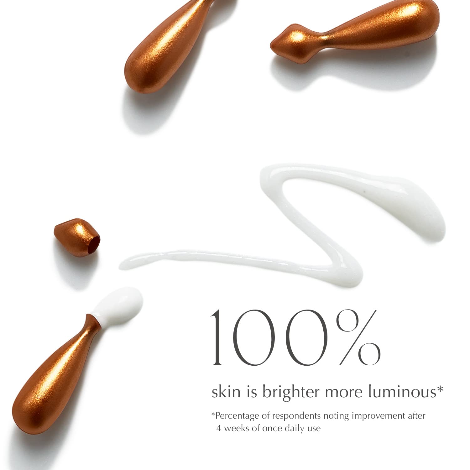 EXUVIANCE Vitamin C capsules closeup highlighting maximum strength antioxidant protection.