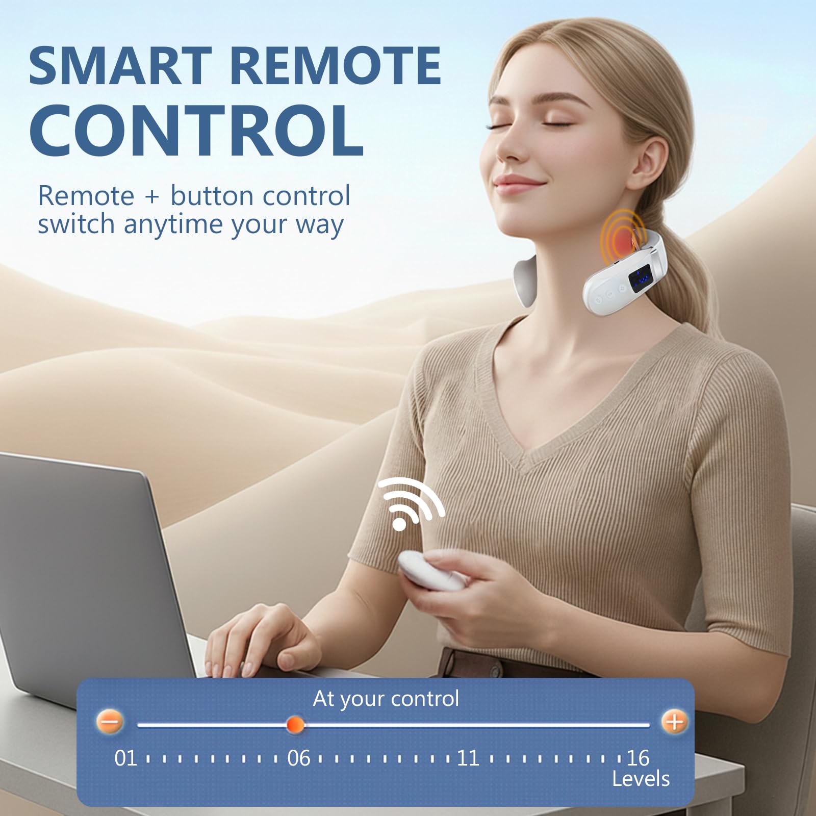 EXVITAMIN ergonomic design offers comfortable neck fit