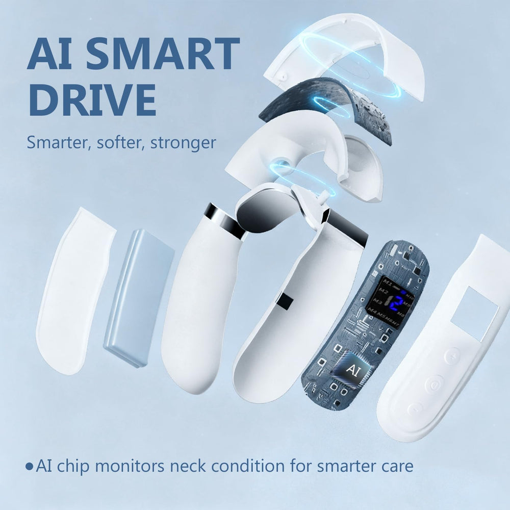 EXVITAMIN portable neck massager on office desk for quick breaks