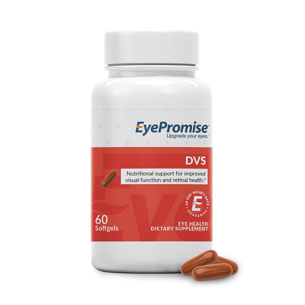 EyePromise DVS eye vitamin bottle front for daily retinal support