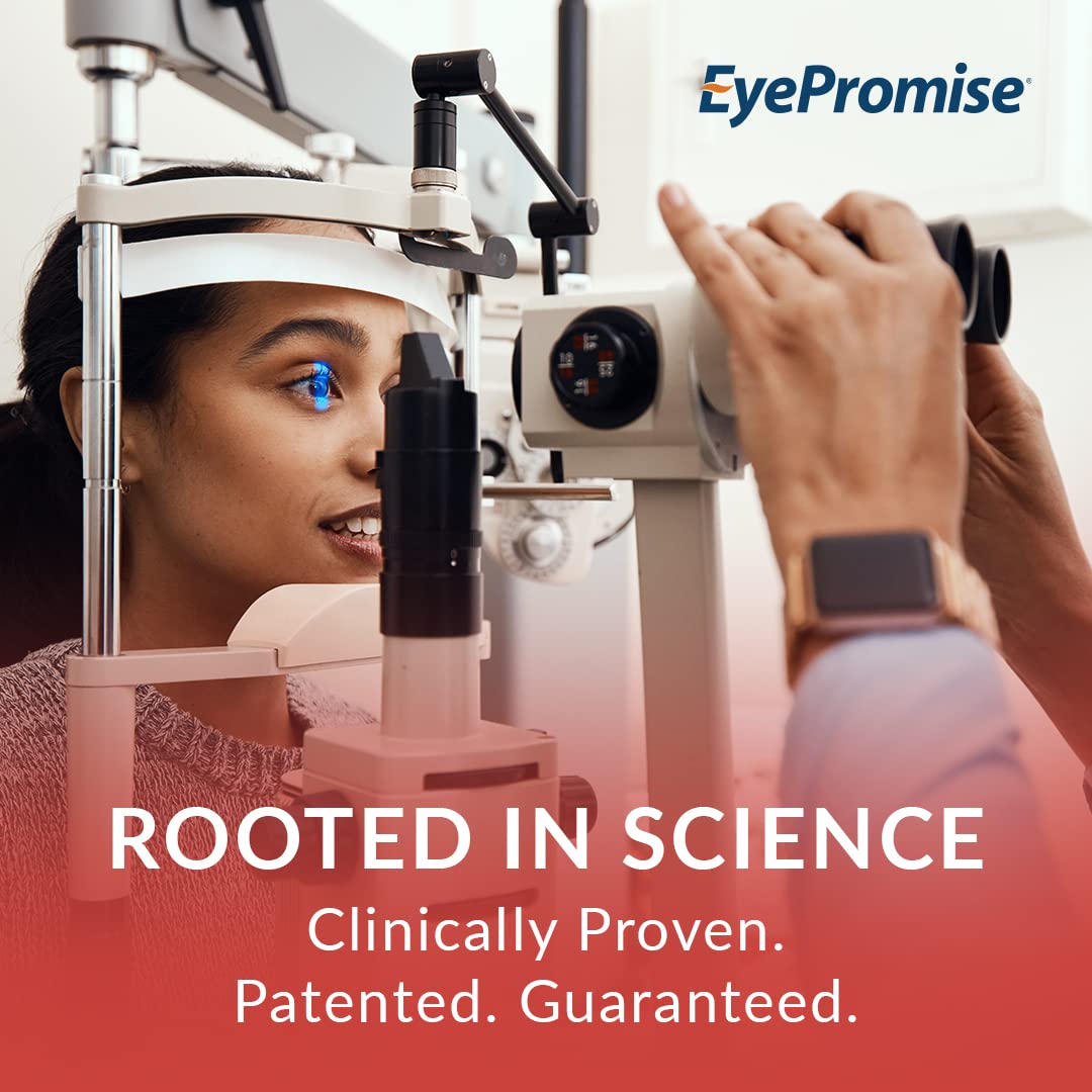 Closeup of EyePromise DVS softgel capsules for convenient daily use