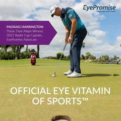 EyePromise Restore bottle in hand for easy daily use.
