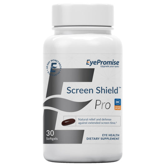 EyePromise Screen Shield bottle front view supporting screen-time eye comfort