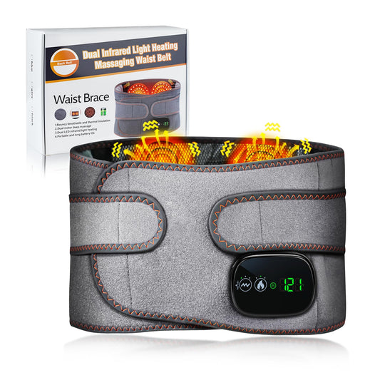 Eyomo cordless back heating pad front view with targeted warmth for comfort