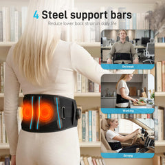 Eyomo wearable pad worn on the back during cold weather activities.