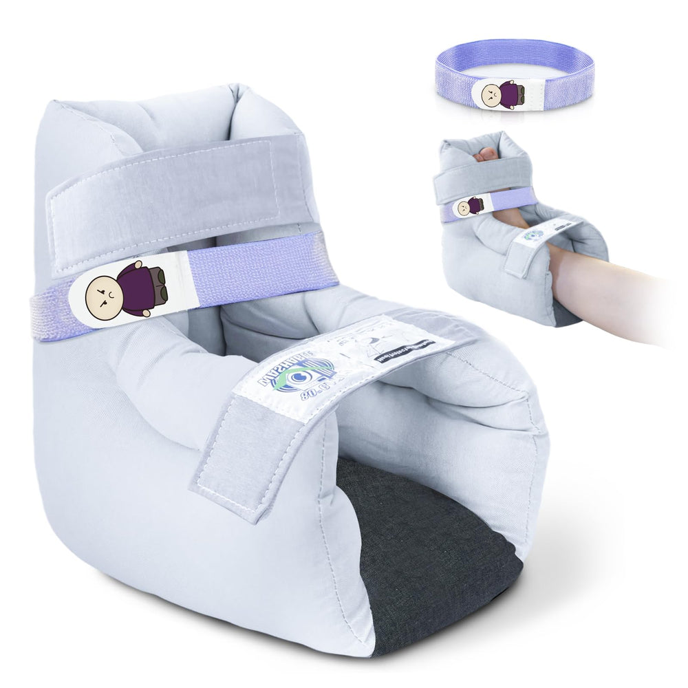 EZ Assistive Heel Protector Cushion front view shows a snug, comfortable fit for daily wear