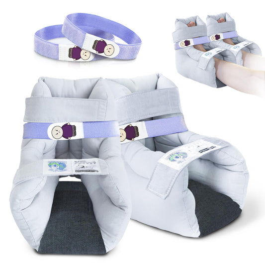 EZ Assistive heel protector cushion with open heel design for pressure distribution and comfort