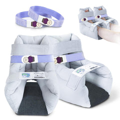 EZ Assistive heel protector cushion with open heel design for pressure distribution and comfort