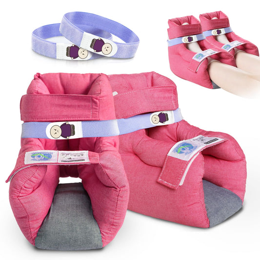 EZ Assistive heel protector cushion pair provides soft support and pressure distribution around the heel.