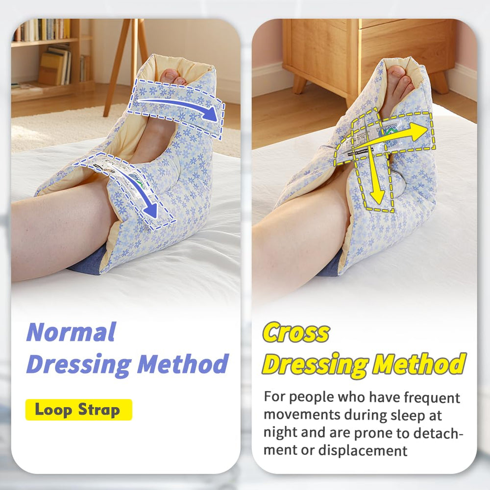 EZ Assistive elastic strap included to prevent slipping for smaller feet