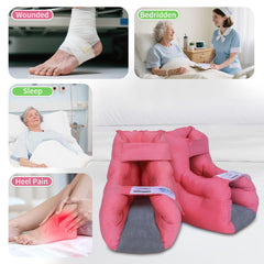 EZ Assistive heel protector open-heel design relieves pressure while keeping the foot elevated.