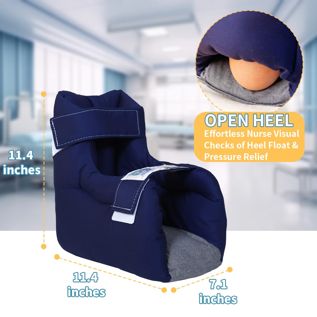 EZ Assistive sleeve with adjustable straps for secure, personalized foot fit.
