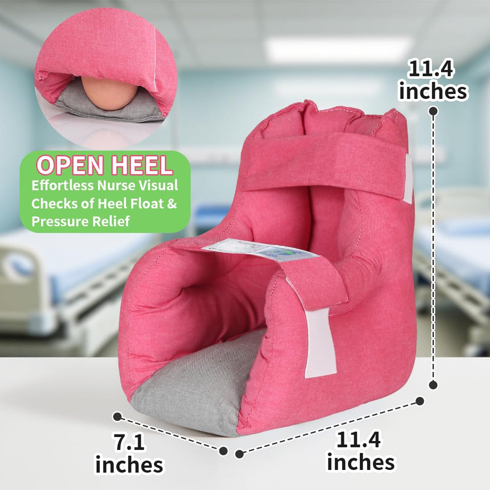EZ Assistive heel protector with soft polyester fiberfill cushions the heel for comfort.